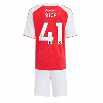 Billige Fotballdrakt Arsenal Declan Rice #41 Replika Hjemmedraktsett Barn 2025-26 Kortermet (med bukser)